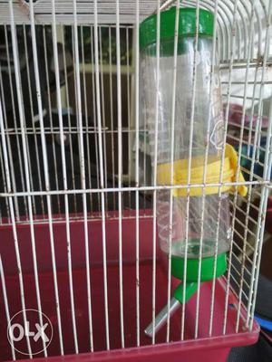 Hamster cage for sale with feeding bottle