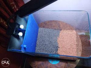 Nano tank with filter and light
