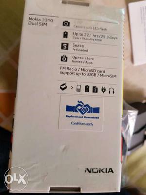 Nokia  Dual SIM less than one month old