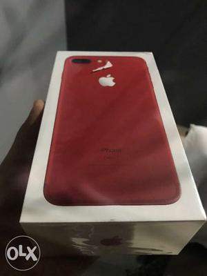 Sealed iphone 7plus 128 gb red with one year