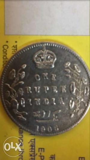 111 year old silver antiq coin
