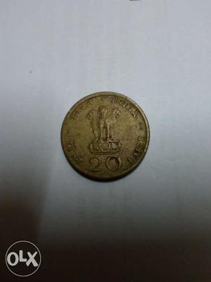 20paisa old coin of 