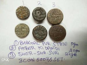 3 Mugal coin 100%original sher sha suri