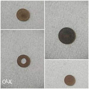 4 indian old coins