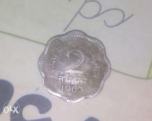 A  naya paisa silver coin