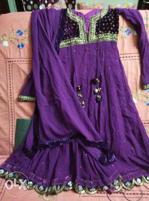 Anarkali suit from Meena bazaar with choodi daar