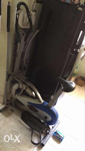 Baby's Black, Blue, And Gray Elliptical Trainer