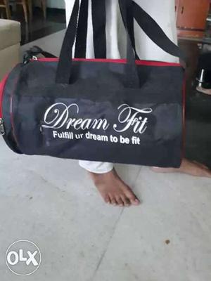 Black And Red Dream Fit Duffel Bag