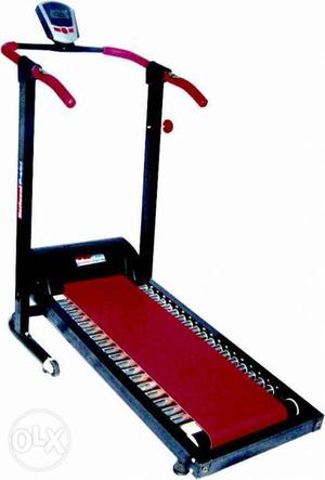 Black And Red Treadmill