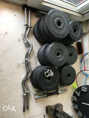 Black Gym Plates Set