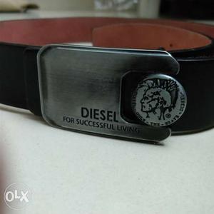 Black Leather Diesel Belt