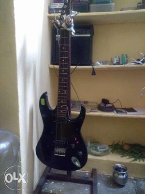 Black Stratocaster Guitar