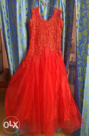 Brand New Bridal Red Gown for immediate sale