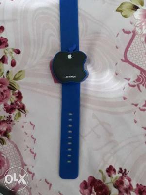 Counterfeit Black And Blue Apple LED Watch