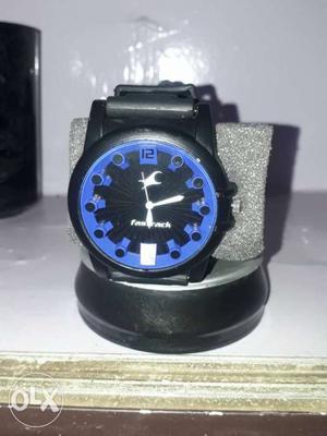 Fastrack blue&black with rubber balt by MRS