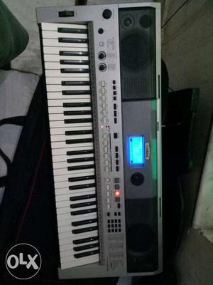Gray And Black Electronic Keyboard