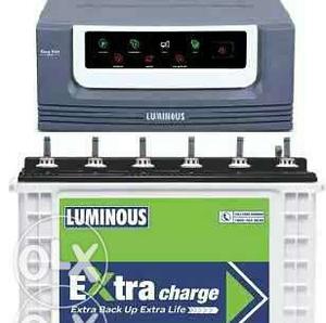 New Luminous inverter 850+Luminous Tubular Battery 120 AH