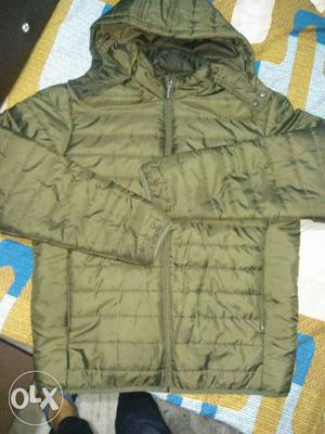 Original kappa olive color quilted jacket