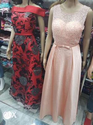 Partywear gown on rent