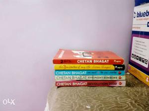 Pile Of Chetan Bhagat Books