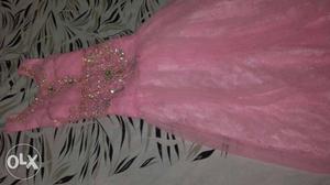 Pink Sleeveless Gown