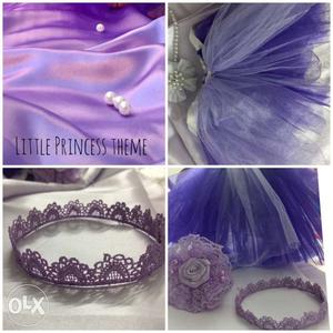 Purple Tutu Skirt And Crown