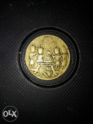 Round Gold Emblem