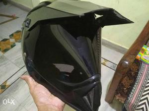 Vega offroad back helmet with black visor excellent