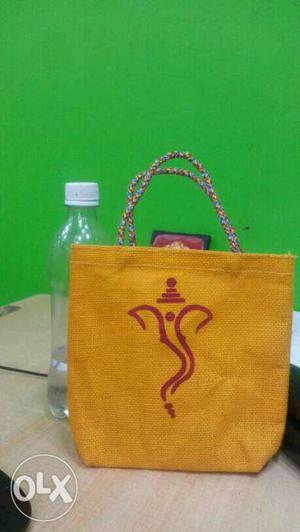 Women's Yellow And Red Tote Bag