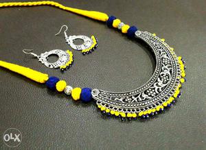 Yellow And Blue Accessory Set