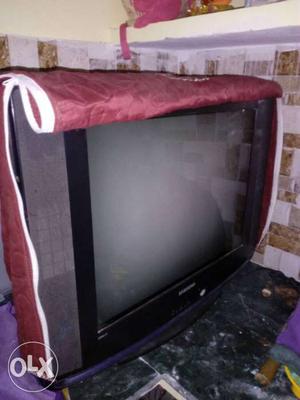 Black And Gray Samsung CRT TV