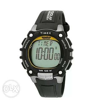 Black And Gray Timex Digital Watch