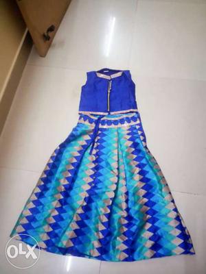 Blue Ghagra Choli Traditional Dress