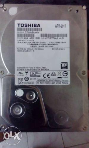Brand new toshiba 2 tb hard disk for survillence