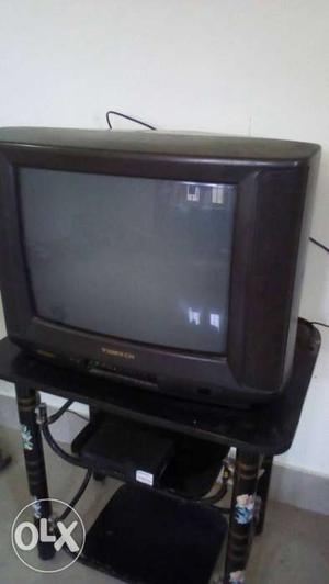 CRT TV with stand