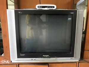 Gray And Black Panasonic CRT Television