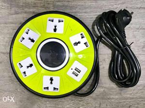 Green And Black Power Strip Reel