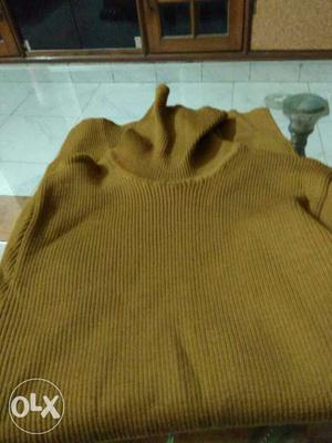 Light brown high neck sweater