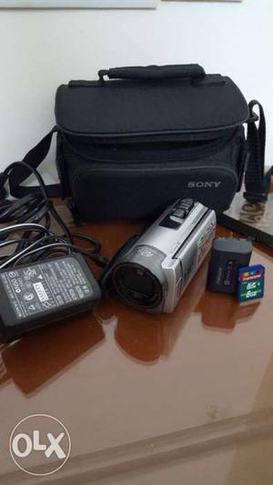 New Grey And Black Sony Handycam set