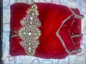 Red gown, used only once,