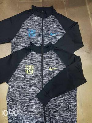 Two Black-and-grey Nike Zip-upo Jacket