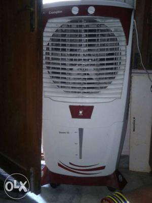 White And Brown Portable Air Cooler