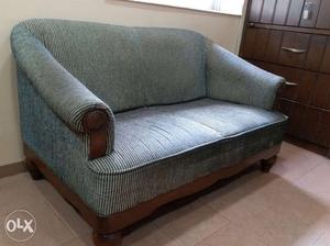 2 seater sofa with a chair, with high quality wood