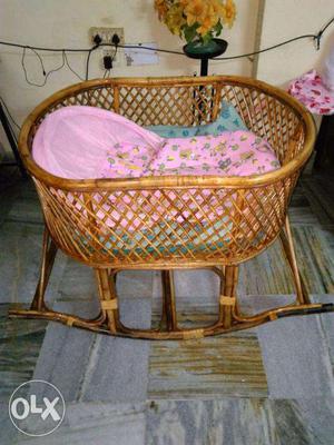 Baby Rocker Cradle Made of cane wood