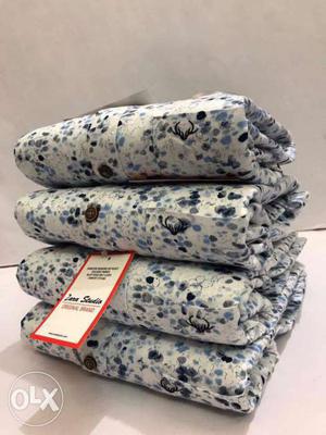 Blue And White Floral Textiles