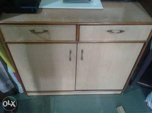 Brown Wooden Storage Cabinet