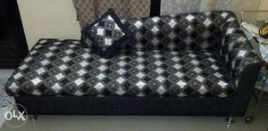 Designer Black Sofa in very good condition with