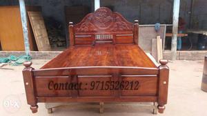 King and queen size cot in rosewood finish...Free delivery