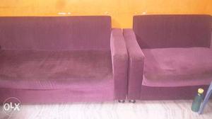 Purple sofa 3+2 at 