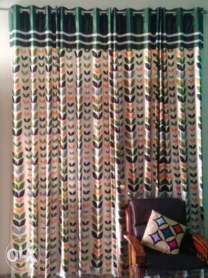 Set of 14 new curtains of length 3 meter each, with